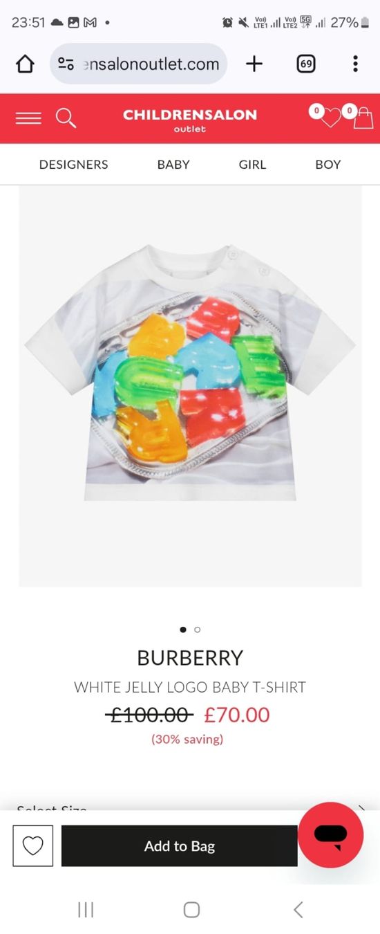 Burberry T-shirt: Burberry baby 2 ans – Usato da Le Landeron venduto da Plushka
