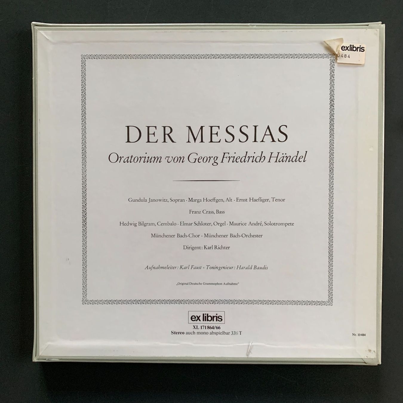 Vinyles: LP-Box Karl Richter: Händel – D'occasion à Stans par Abukadnezar 1