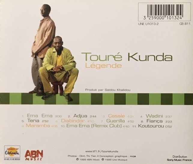 CD: Touré Kunda – Légende – Usato da Grüningen venduto da azulgris 1