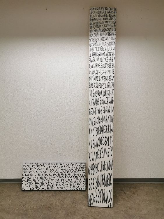2x Gemälde Finnische Bilder mit Buchstaben 2m Kaufen auf Ricardo