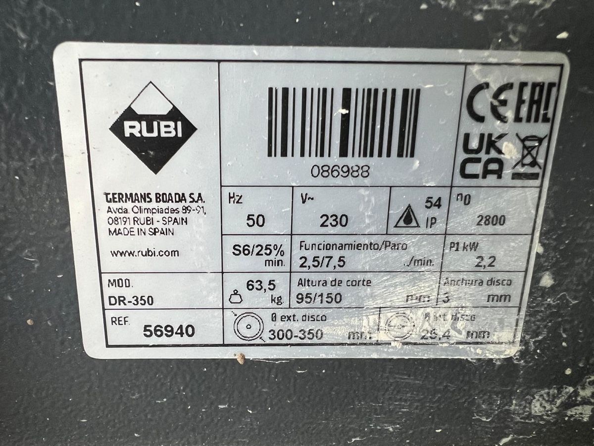 Seghe: Steintrennmaschine DR 350 – Usato da Venthône venduto da Dastie 2