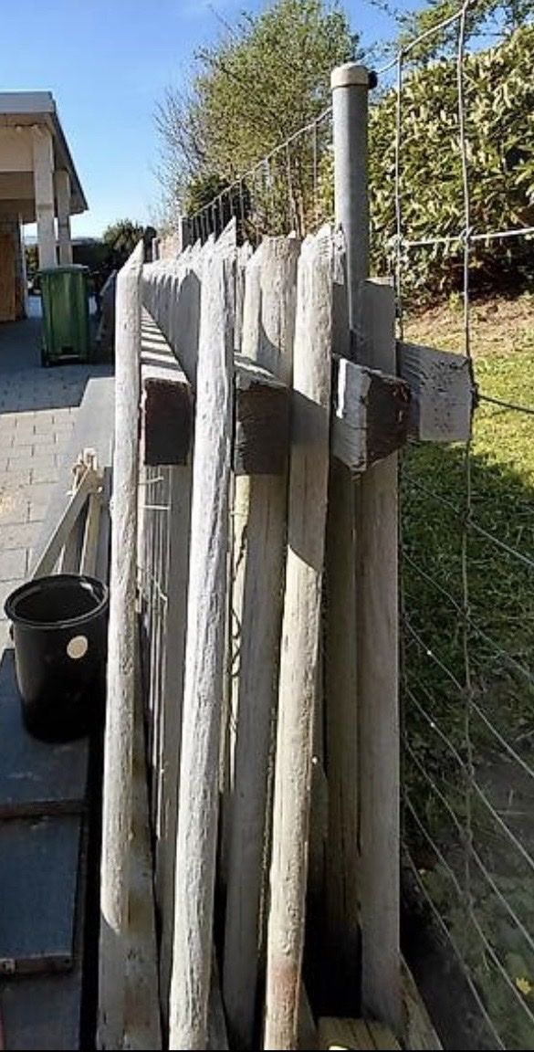 Fendivista: Gebrauchter Gartenzaun, Holzzaun, Zaunelement, eine Türe – Usato da Heimenhausen venduto da Bufnof 3