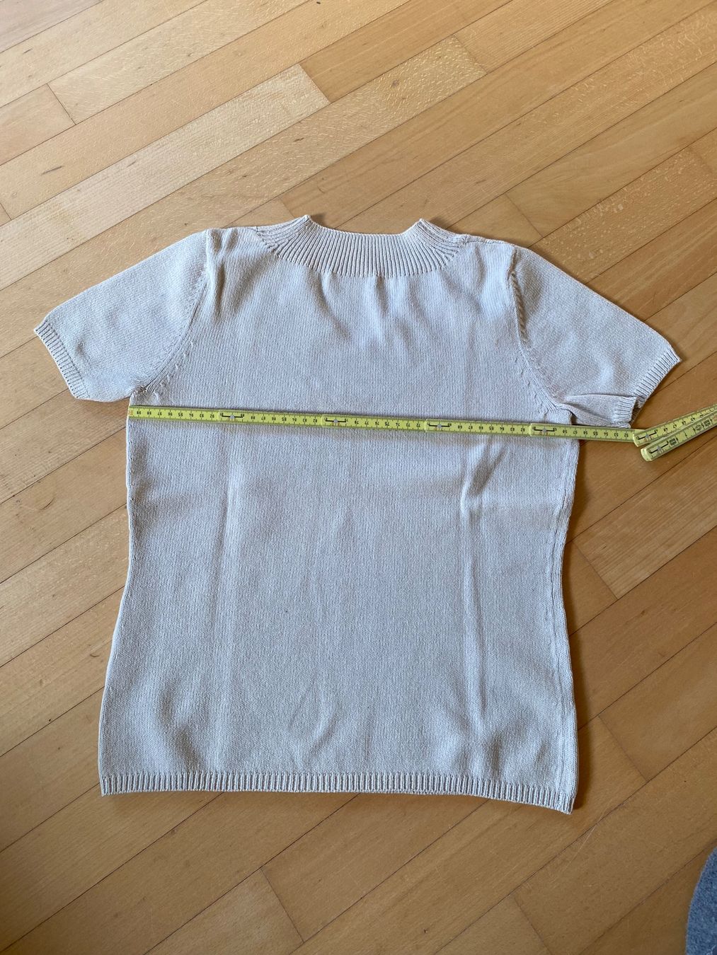 Repeat T-Shirts: Repeat Strick-Shirt, cotton Beige, Grösse 38 – Gebraucht aus Wallisellen von skorpion-11 2