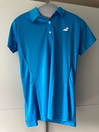 Babolat Poloshirt / Damen / Gr. XL / UPF 30 / Hellblau / Neu