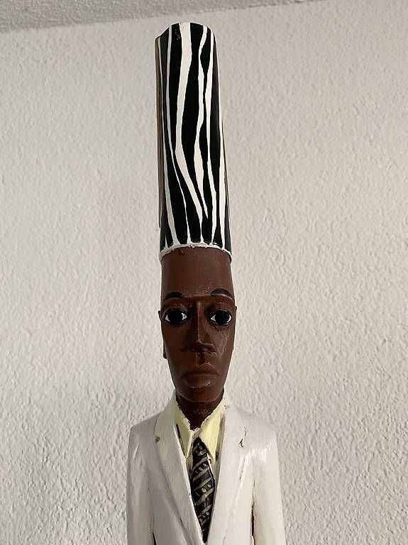 Statuette: Kolonialfigur Statue, Figur, 200cm Boulé Mann, Holzfigur – Usato da Affoltern am Albis venduto da Birdy8910 4