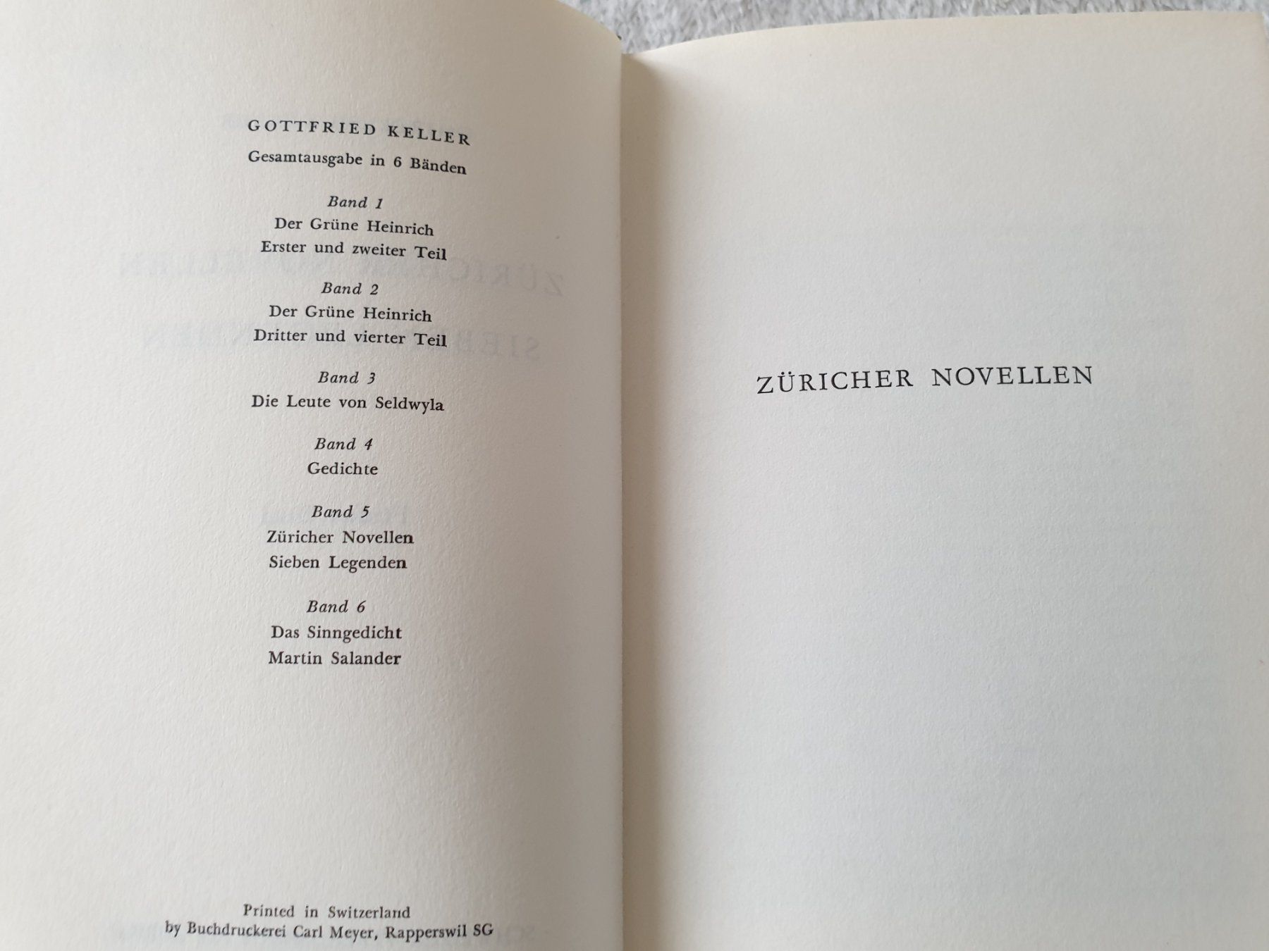 Livres: Gottfried Kellers Werke 5 – D'occasion à Schönengrund par lia_t65g 3