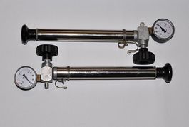 2 Pompe Enologiche acciaio inox con manometro