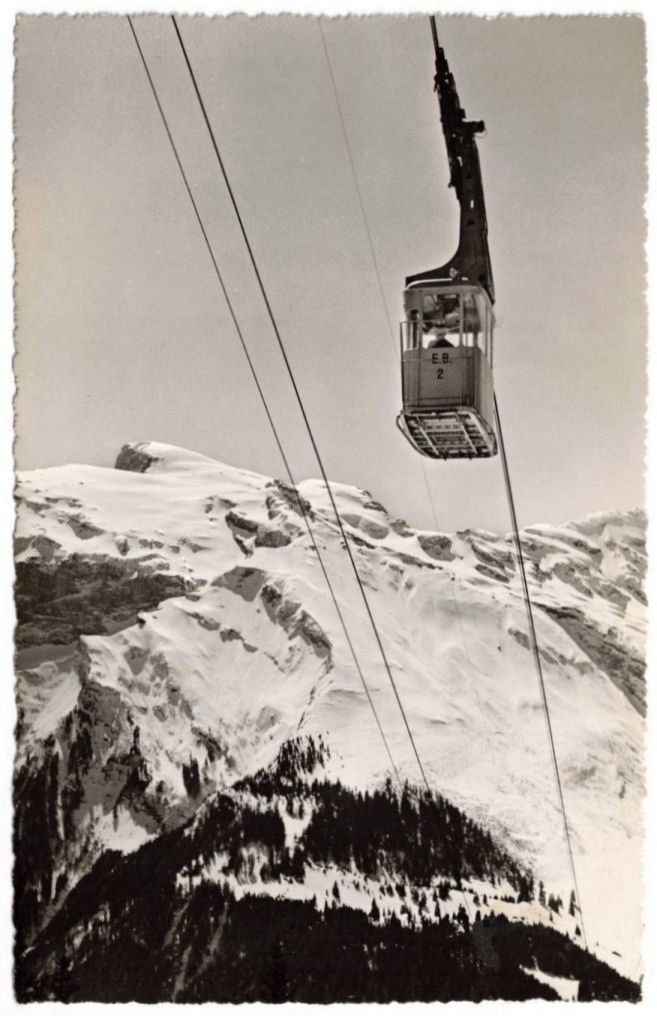 Ansichtskarten: Engelberg - Luftseilbahn Brunni – Gebraucht aus Binningen von Mountainrider