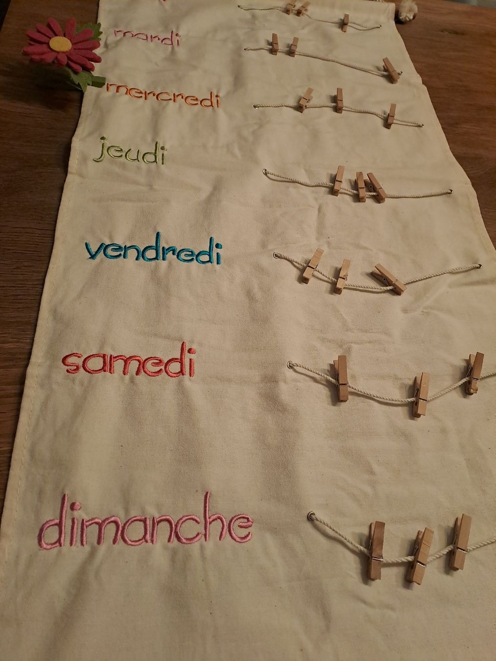Calendari: Magnifique semainier enfant – Usato da Ins venduto da nanou84 2