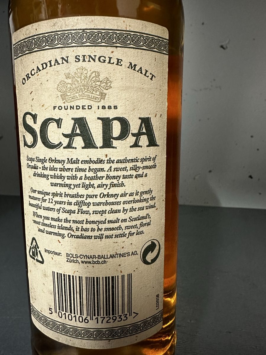 Scapa Spirituosen: Scapa 12 ans - Single Malt Orkney Whisky – Neu und originalverpackt aus Grône von Amte73 2