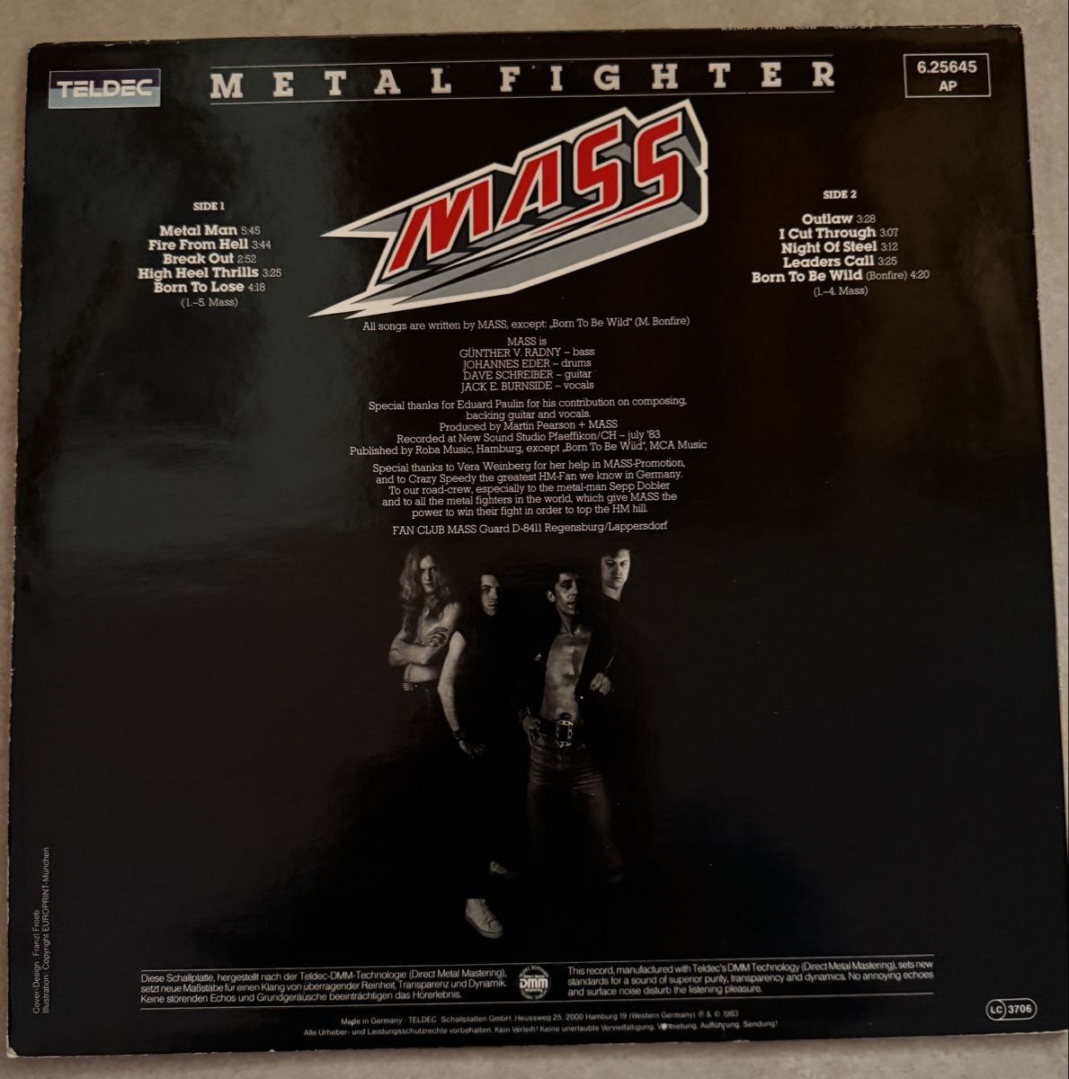 Dischi in vinile: LP Mass - Metal Fighter – Usato da Tuggen venduto da Ainslie-Man 1