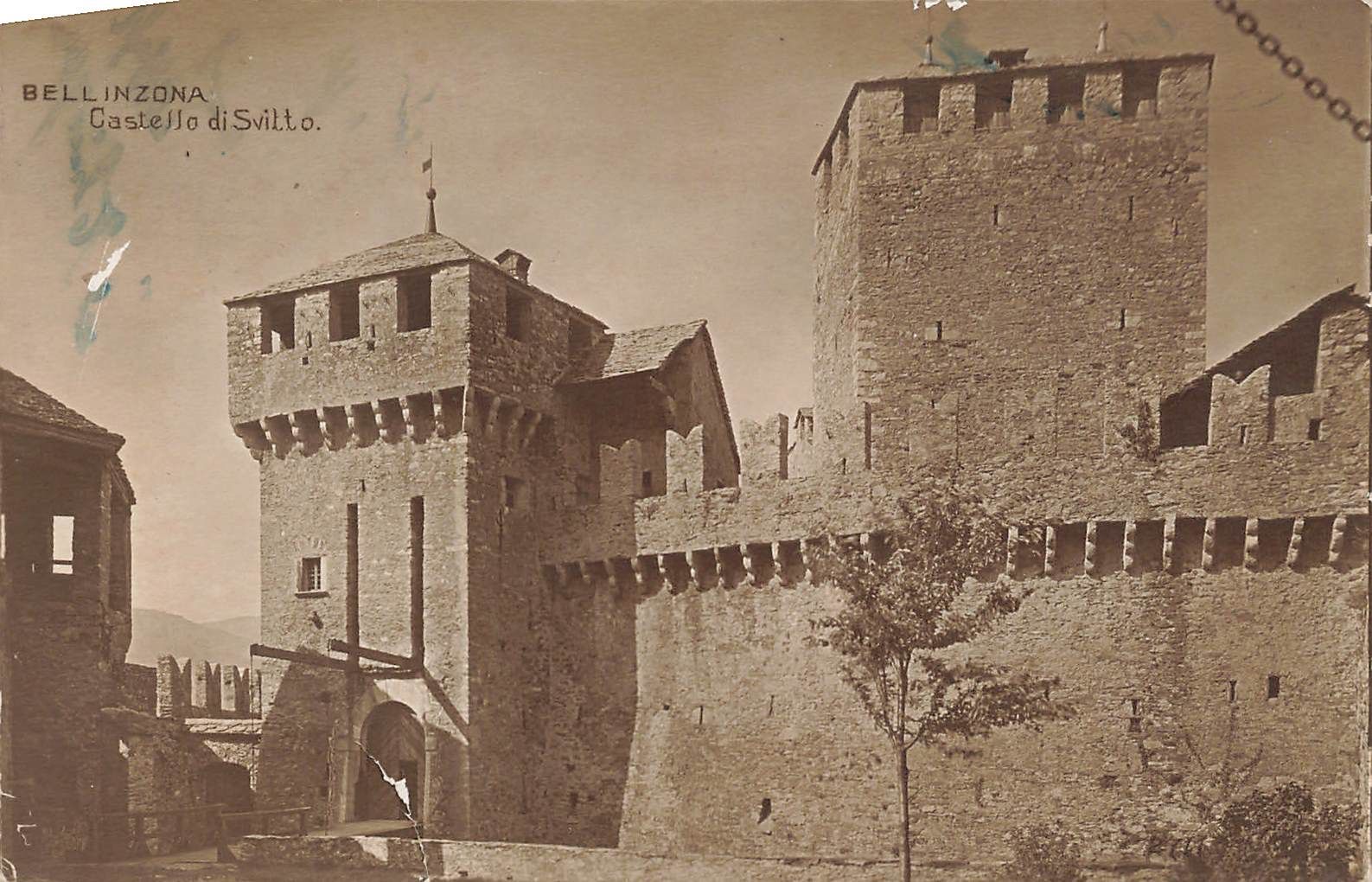 Cartoline postali: Bellinzona castello svitto – Usato da Biasca venduto da Blenio71