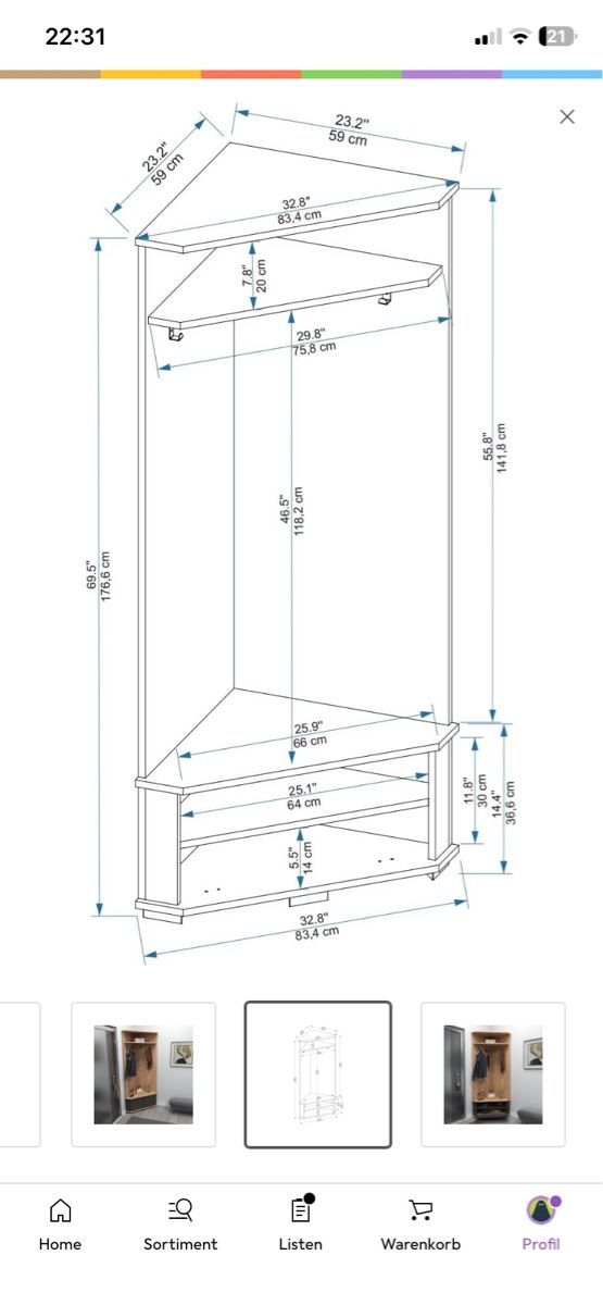 Garderobe: Garderobe – Gebraucht aus Freienwil von oss078 3