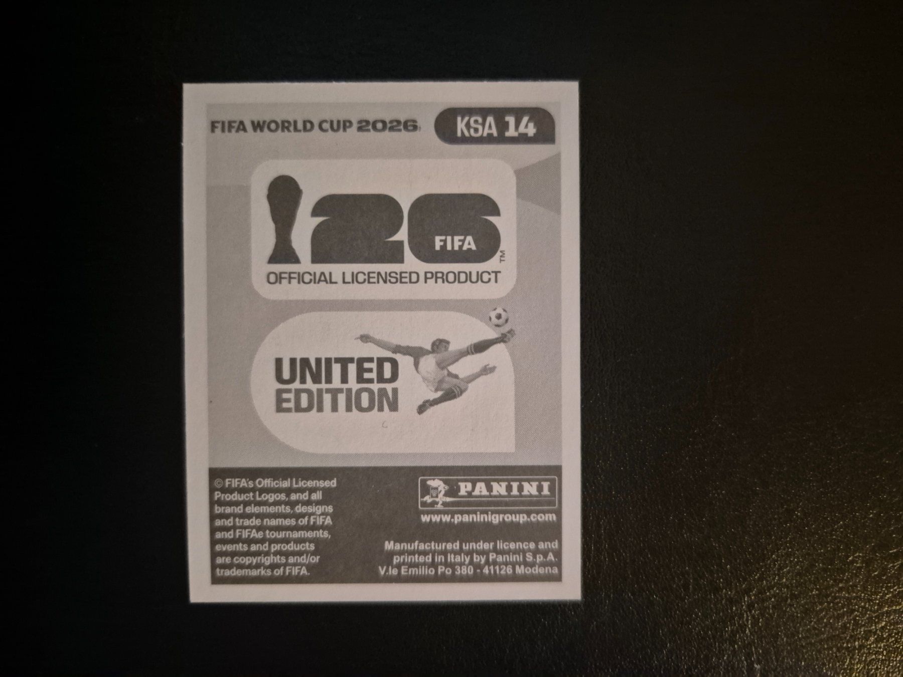 Panini Sammelbilder & Trading cards: Panini WM 26 KSA 14 – Neu (gemäss Beschreibung) aus Rorschacherberg von AJ3108 1