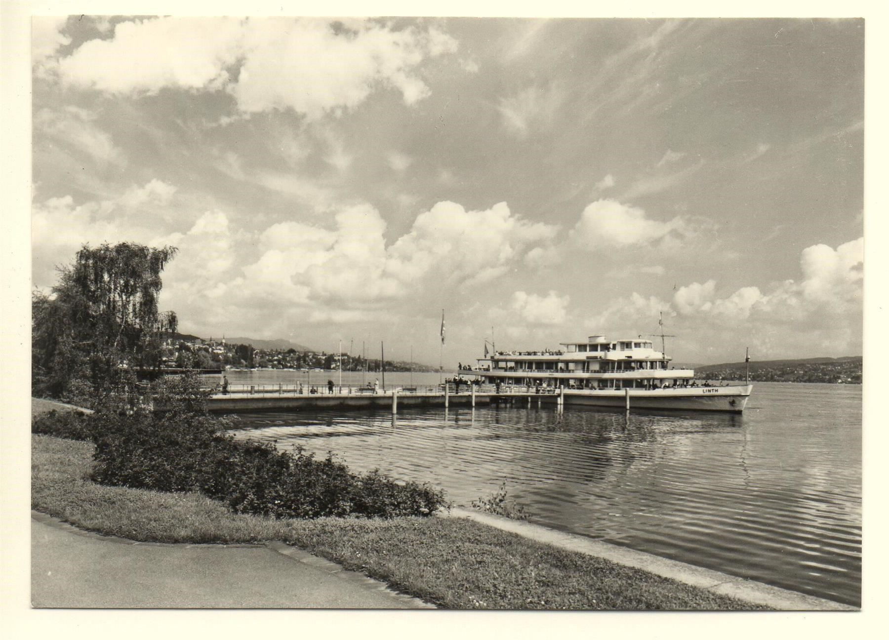 Cartoline postali: HORGEN Schiffsteg mit Schiff Linth – Nuovo (secondo la descrizione) da Jona venduto da philajona