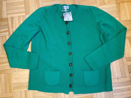 Peter HAHN Cardigan Strickjacke grün NEU 42 Cotton green