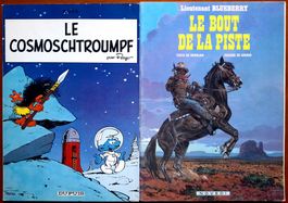 SCHTROUMPFS / BLUEBERRY 2x ALBUMS PUB ANCIENS 72-86 (no EO)