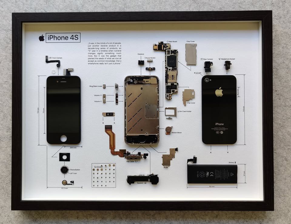 Apple Telefoni cellulari / Smartphones: «IPhone 4S in Frame» Schwarz – Usato da Dietikon venduto da MSR-Mark1