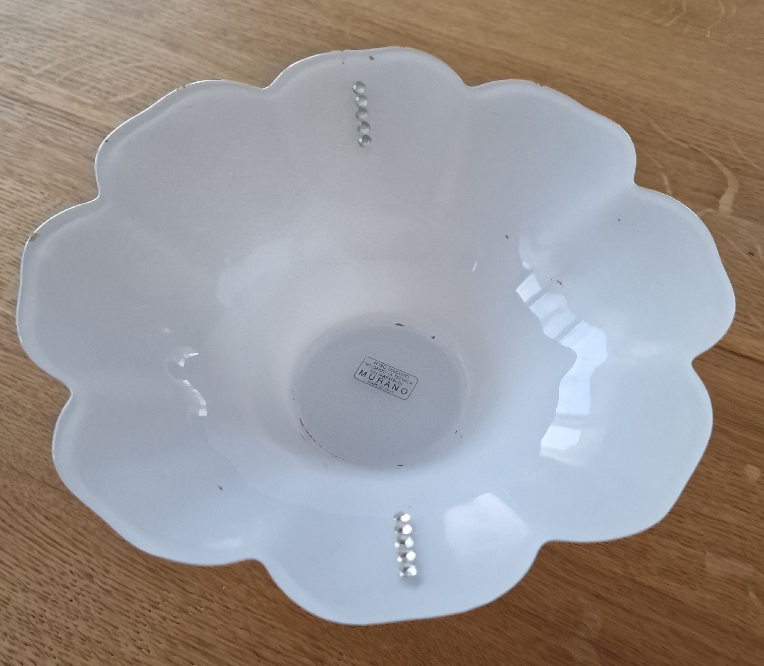 Murano Ciotole: Murano Glas Schale,  Milchglas, Vintage – Usato da Frasnacht venduto da ale_2hy5 1