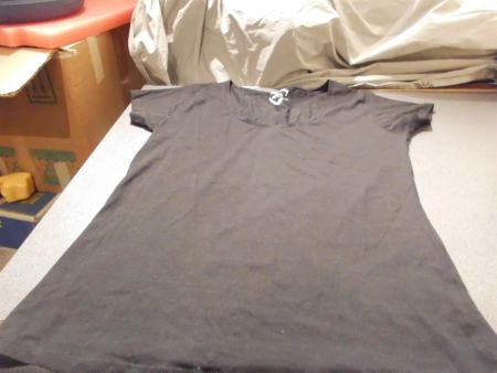 T-Shirt Grösse L, Zebra, schwarz