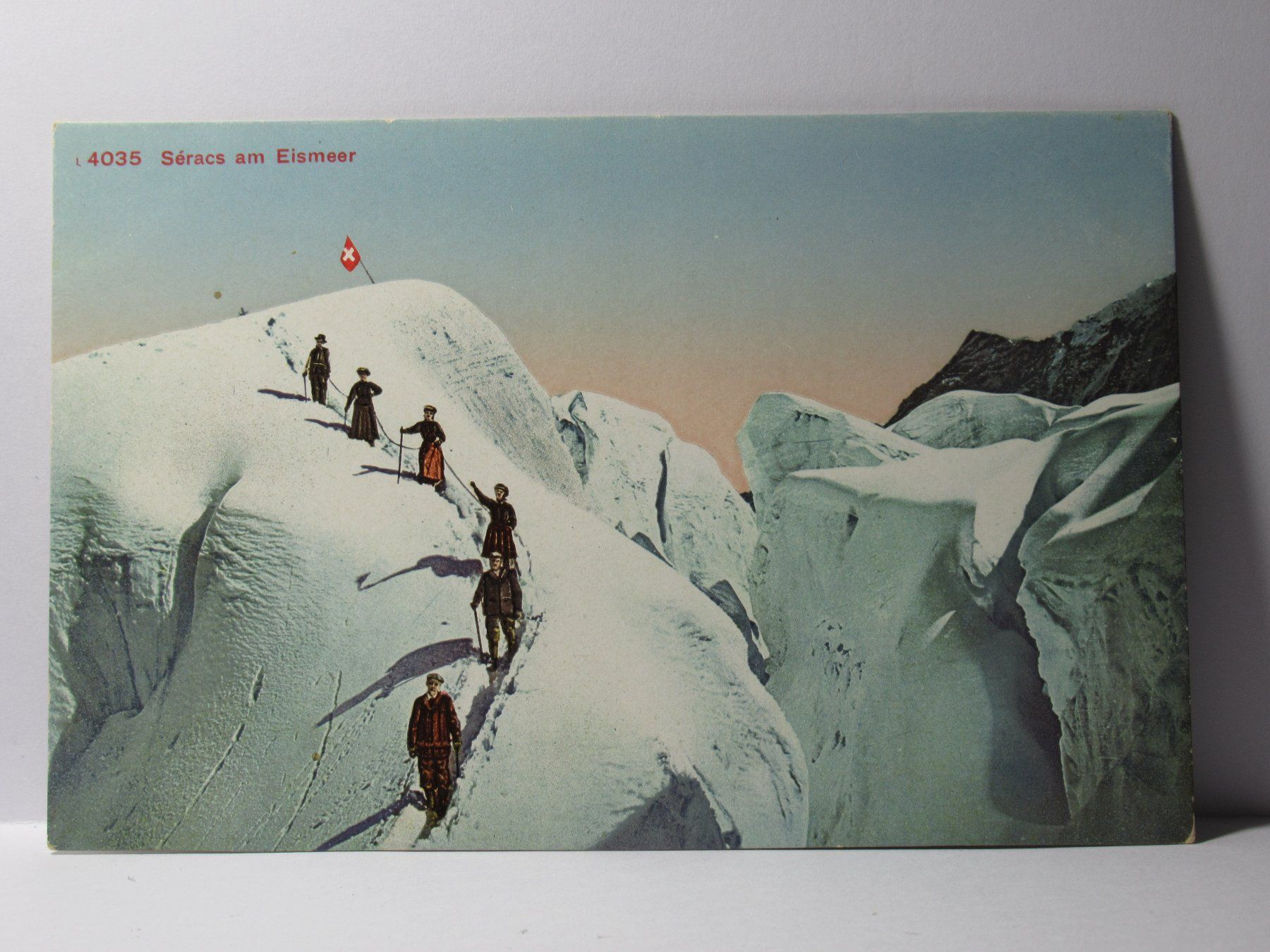 Cartoline postali: Séracs am Eismeer , Bergsteiger – Nuovo (secondo la descrizione) da Grenchen venduto da Bluemchen1900