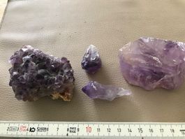 Diverse Amethyste
