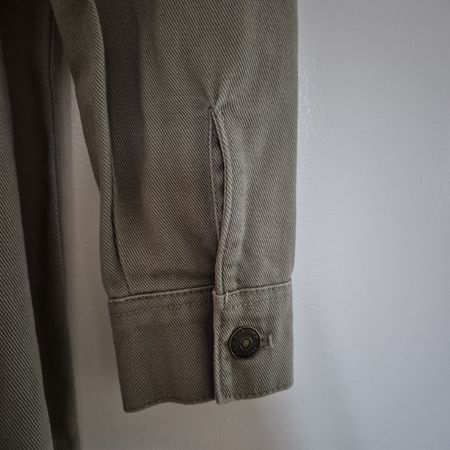 Robe femme, en kaki manches longues