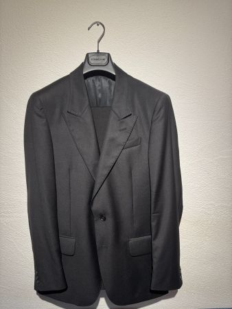 Corneliani CC Collection Anzug, Gr. 48, Schwarz 100% Schurwo