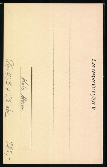 Ansichtskarten: Philipp + Kramer Nr. V/1 sign. Kolo Mose – Gebraucht aus Berlin von bartko-reher 1