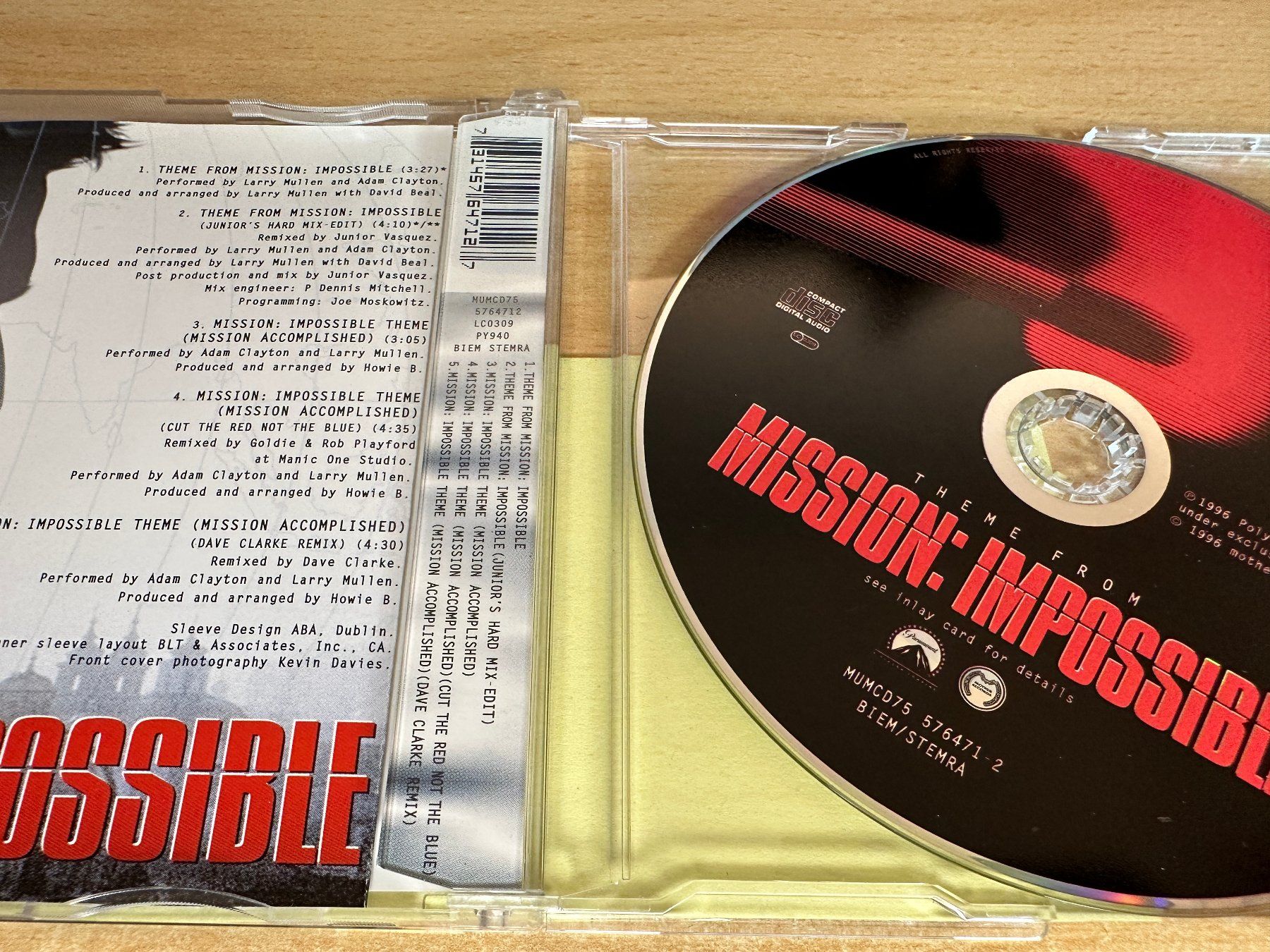 CD: Theme From Mission Impossible - Single CD – Usato da Rikon im Tösstal venduto da Alpenmutz 1