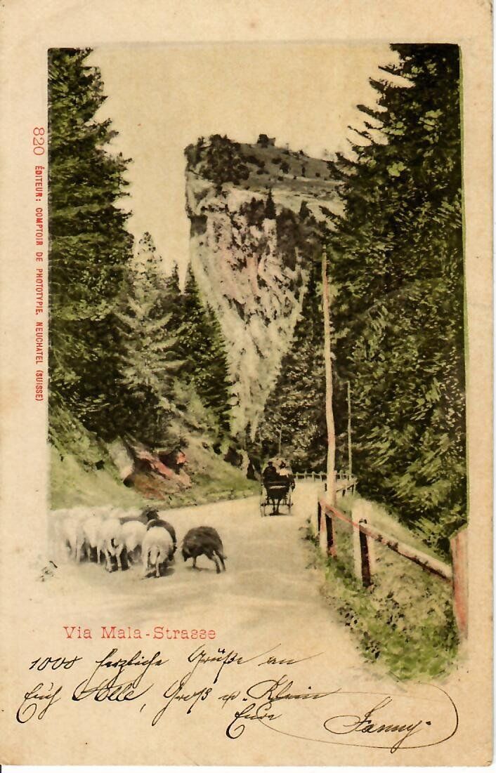 Cartoline postali: Via Mala Strasse 1899 – Usato da Hochdorf venduto da Ziegel-16
