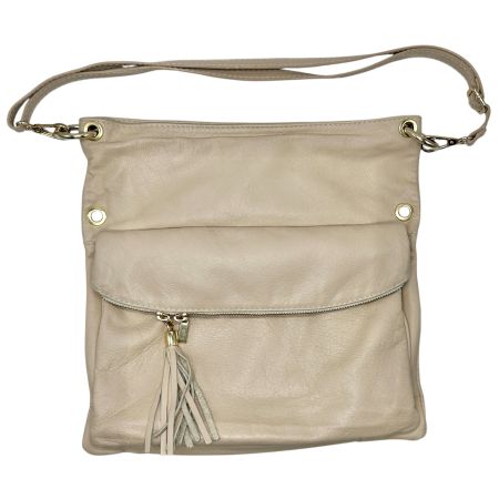 Sac à bandoulière VERRA PELLE en cuir beige