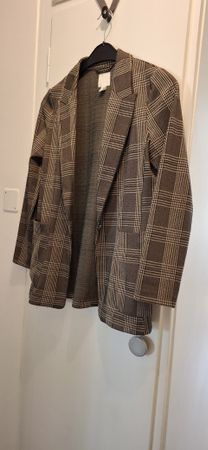 Blazer H&M kariert braun beige Grösse 36 guter Zustand