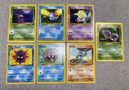Lot de 7 Cartes Pokémon WOTC Vintage EN