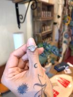 Anello argento con pietra di luna