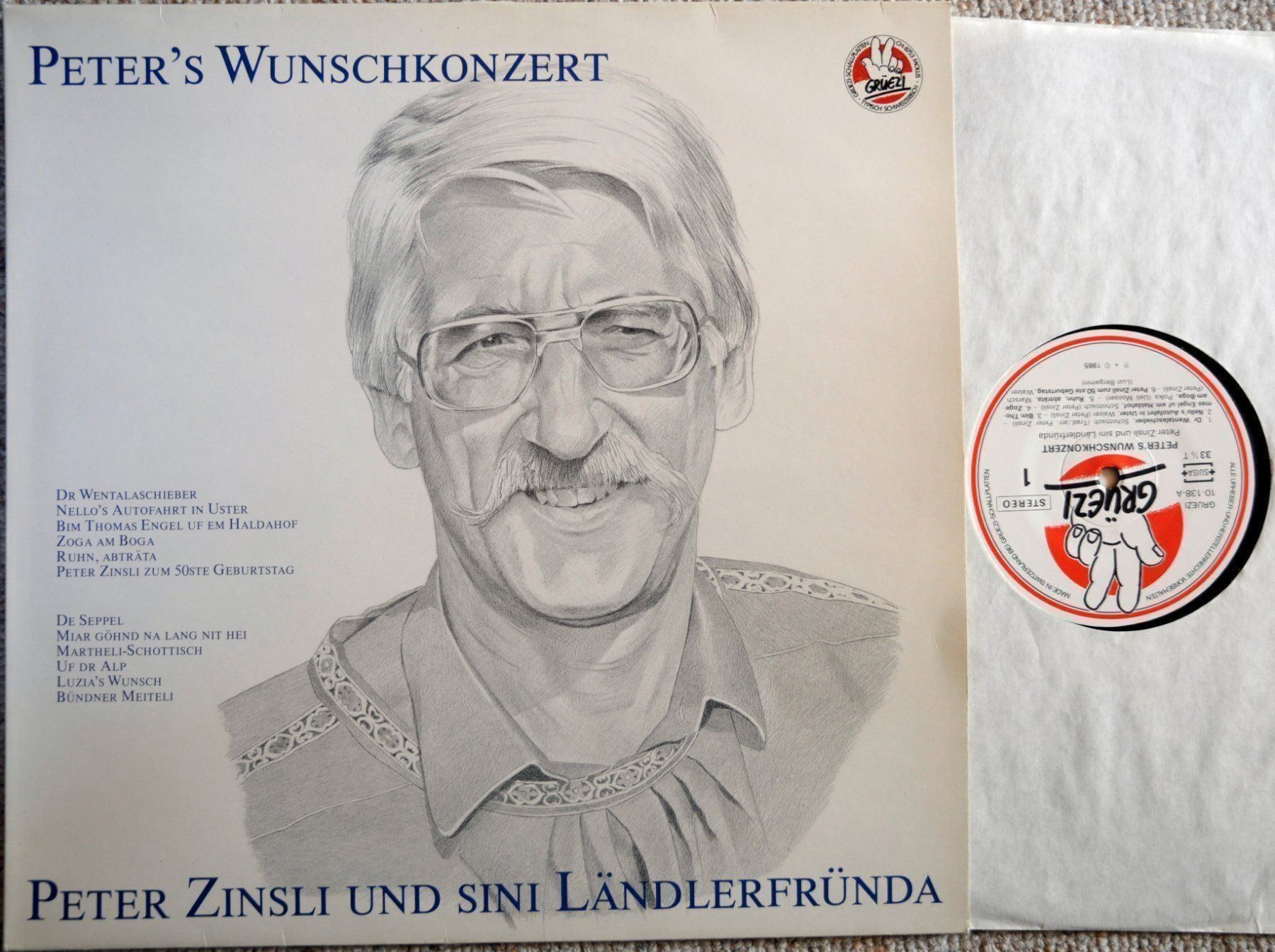 Peter #39 s Wunschkonzert Peter Zinsli LP GEWASCHEN TOP (Gebraucht) in