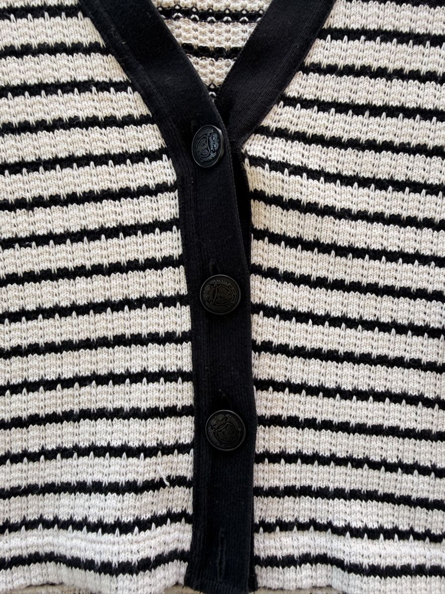 Massimo Dutti Giacche: Massimo Dutti kurze Strickjacke gestreift Gr. S – Usato da Altendorf venduto da PiaLang 2