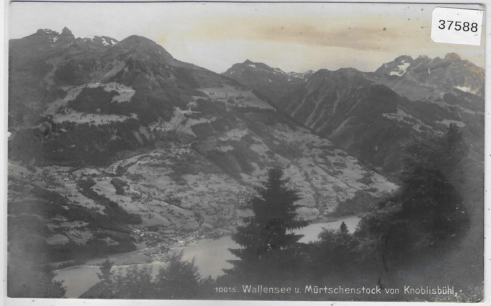 Ansichtskarten: Wallensee u. Mürtschenstock von Knoblisbühl – Gebraucht aus Ettingen von Kartenplanet