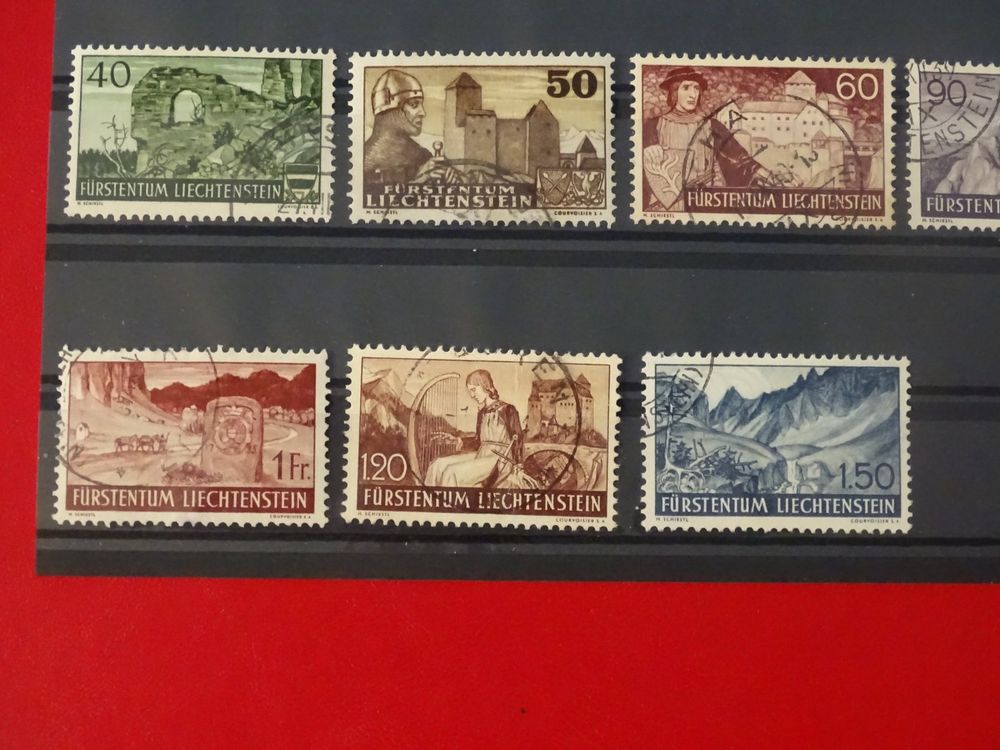 Liechtenstein Marken Nr.126–139 gest., SBK-Wert CHF 160.- 4