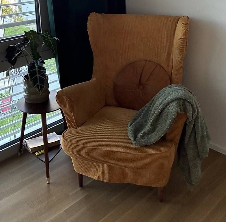 Ikea Poltrone: Bezug Ikea Strandmon Sessel Cord Senfgelb – Usato da Pratteln venduto da pet_7l7y