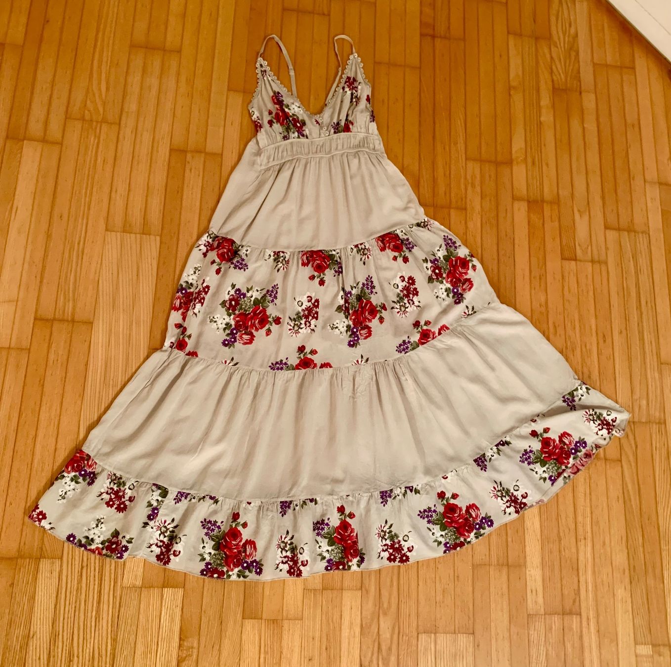 Vestiti: Sommerliches Maxikleid mit Blumenmuster, Grösse S/M – Usato da Maienfeld venduto da mar_59mb 4
