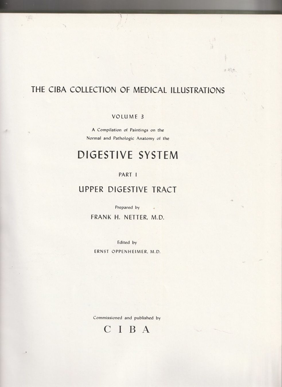 Bücher: F. Netter, Digestive System, Part 1, Vol 3, 1959 – Gebraucht aus Zürich von suschi04 1