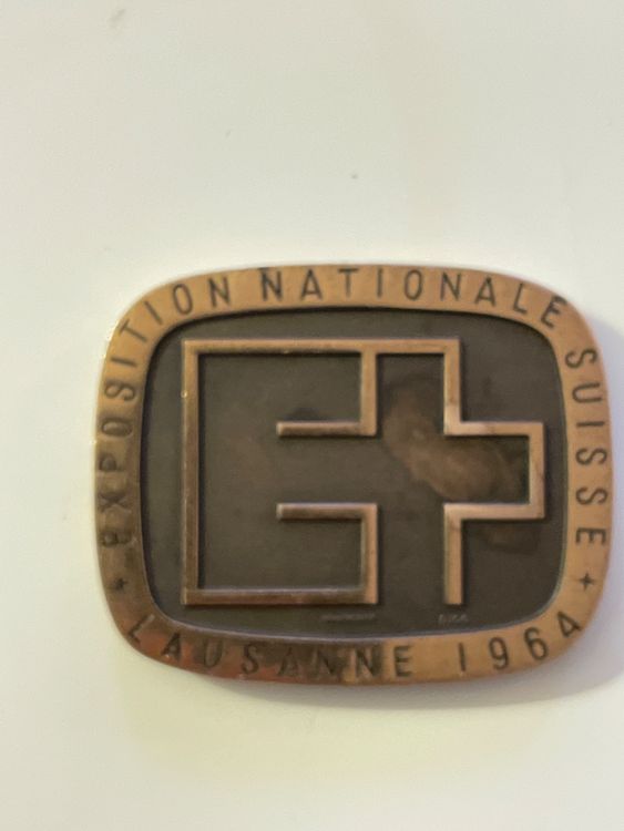 Medaille Expo Nationale Lausanne 1964 Silber (Neu und originalverpackt) in Bure für CHF 17.9