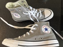 Graue Converse All Stars Chucks, Grösse 37, Top Zustand!