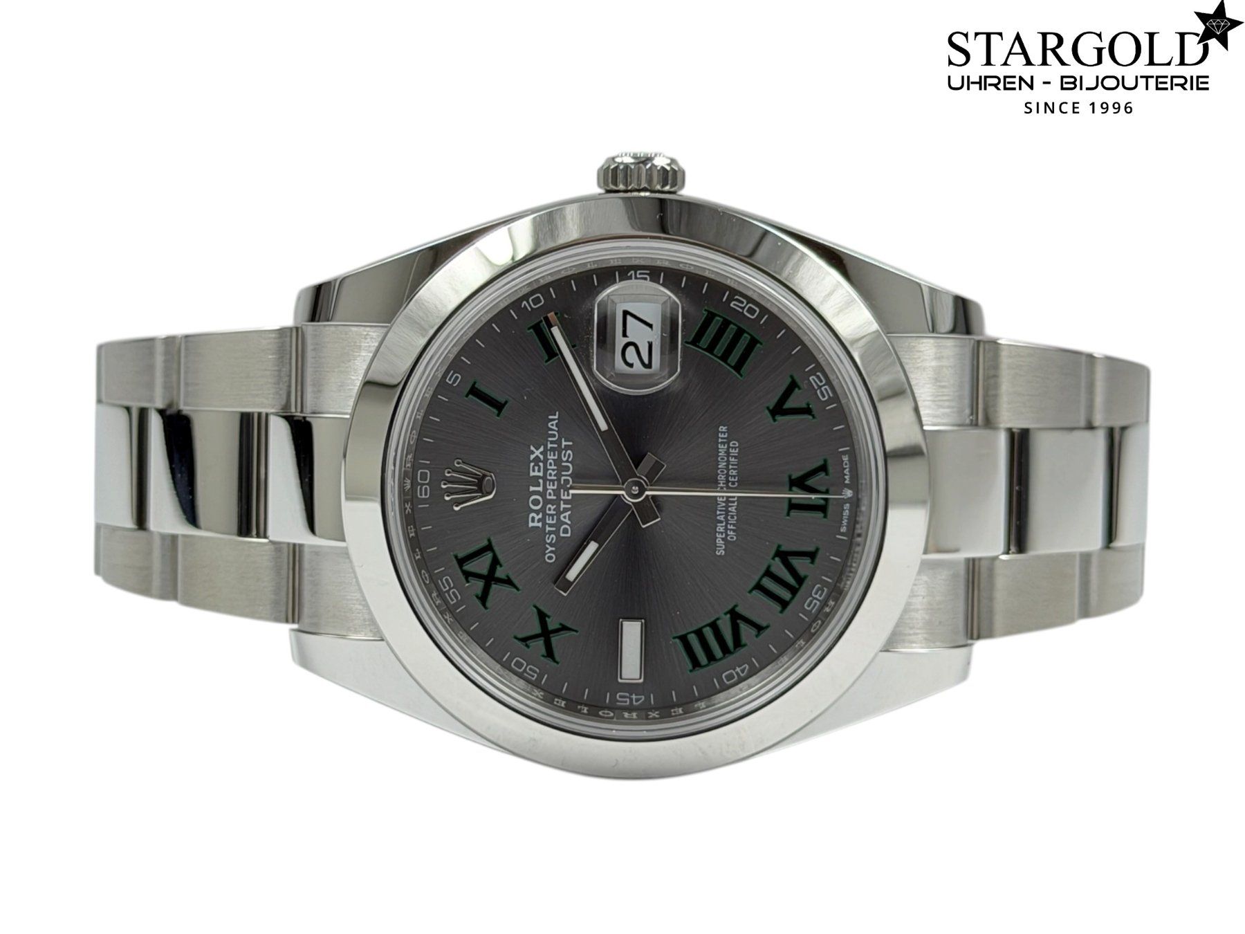 Rolex Uhren: Rolex Datejust 41 Wimbledon - 126300 – Neu und originalverpackt aus Zürich von Stargold-Uhren 4