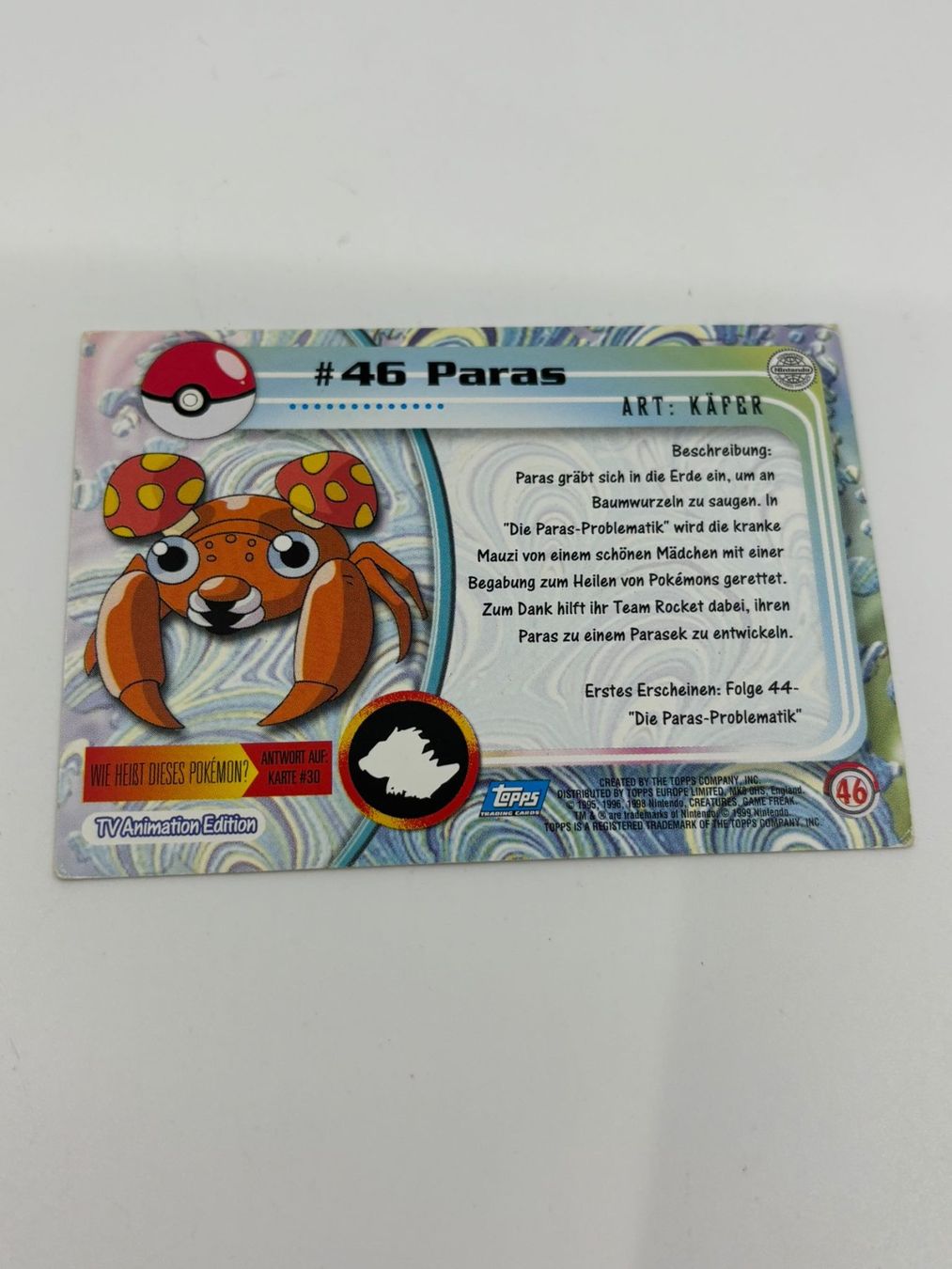 Pokémon Carte collezionabili: Pokemon-Karte #46 Paras – Usato da Herisau venduto da Seyashop1 1