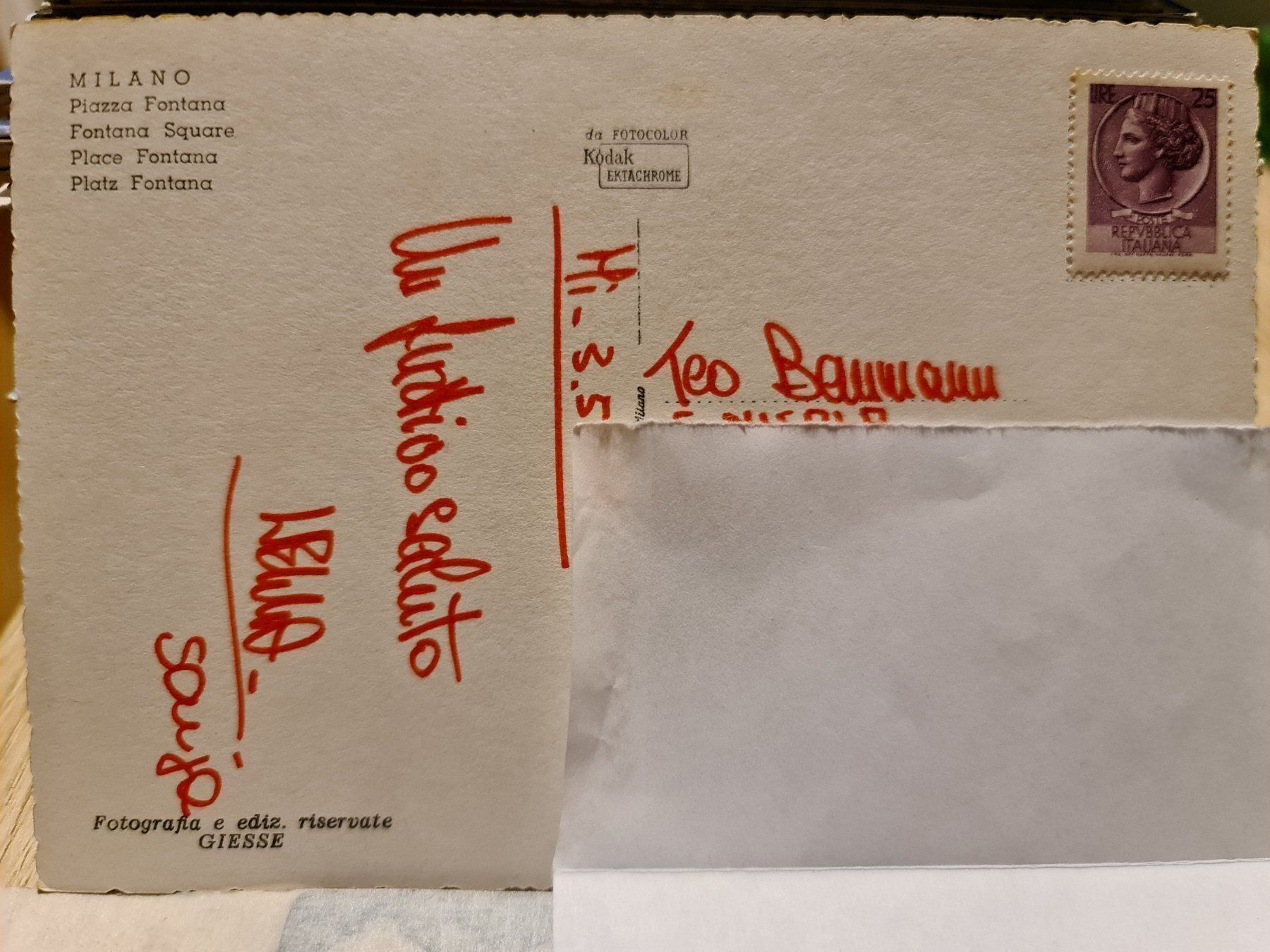 Cartoline postali: Ansichtskarte Milan Milano Italien – Usato da Dintikon venduto da Vexi 1