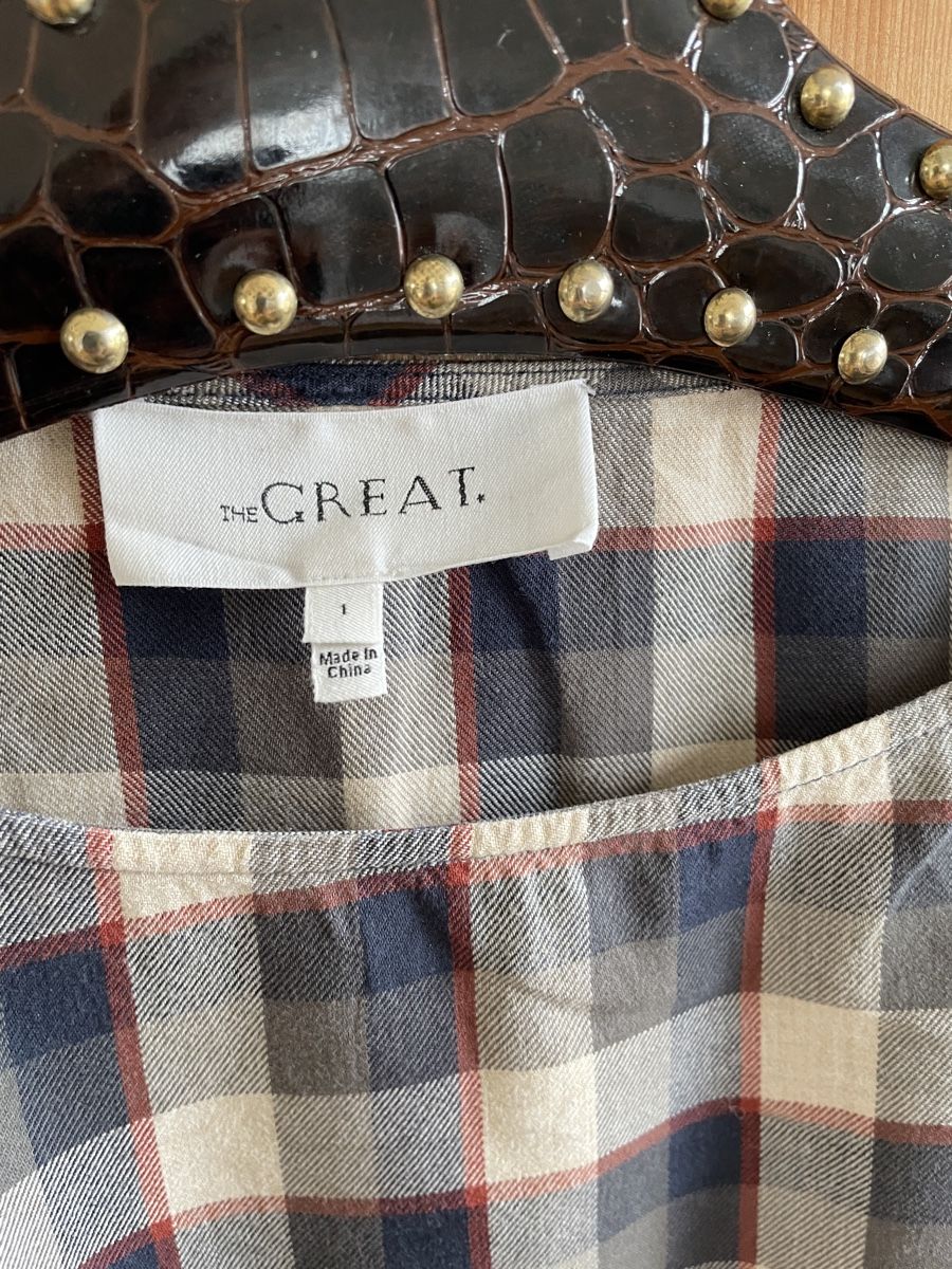 Blusen: The Great | Bluse | Karo | Gr. 1| Baumwolle – Gebraucht aus Zürich von samira12382 2