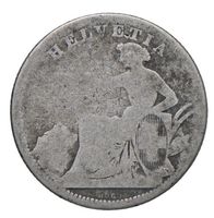 1 Fr. 1860 S, sitzende Helvetia
