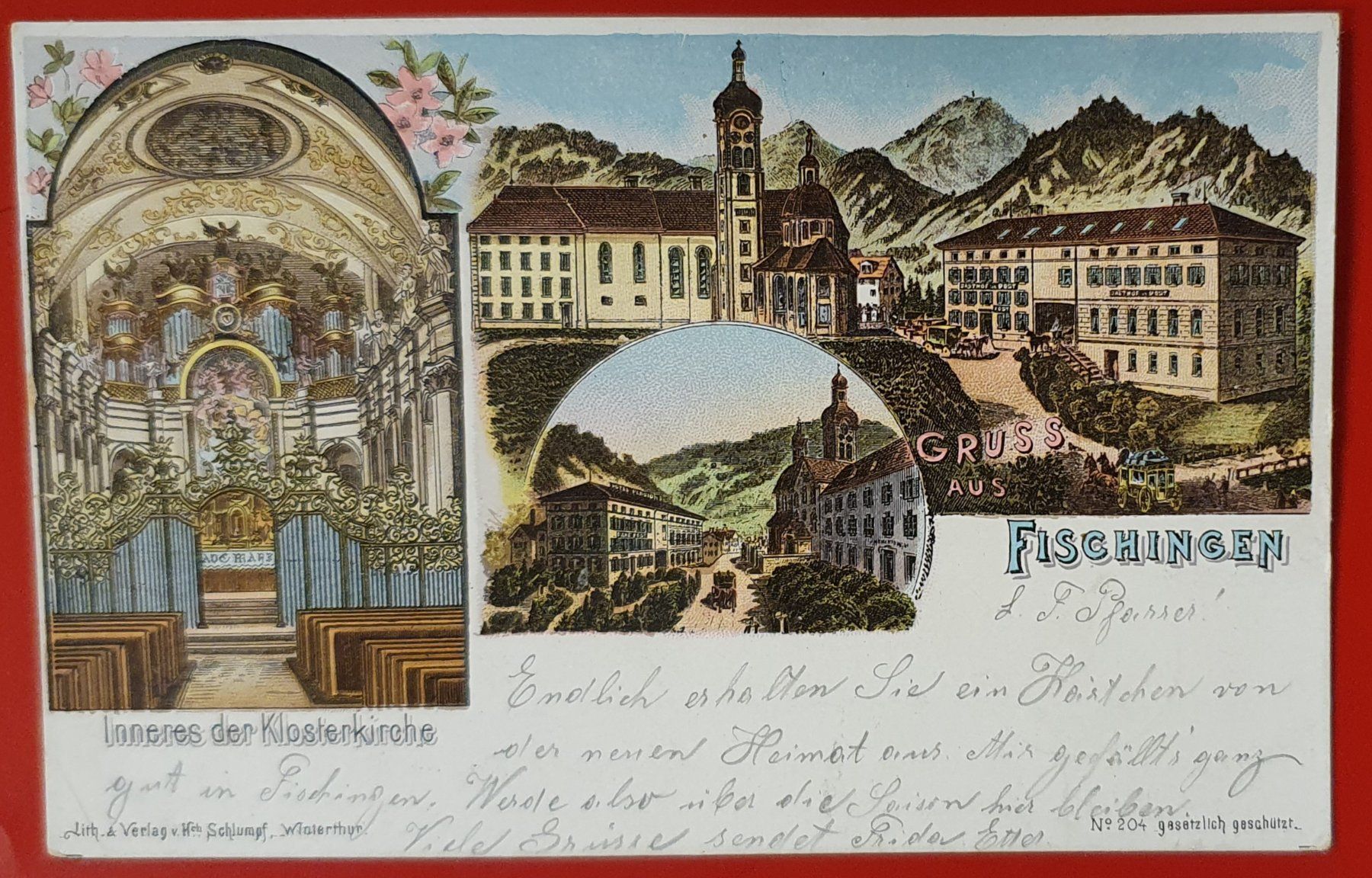 Cartoline postali: Gruss aus Fischingen 1901 – Usato da Kreuzlingen venduto da Rschweiz1